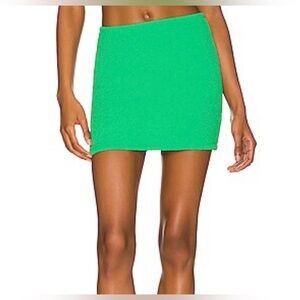 Good American Green Mini Skirt/ cover up